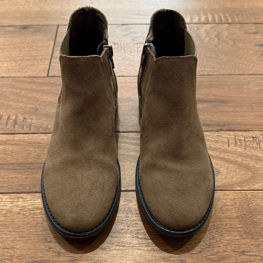 Enzo Tesoti Girls Brown Suede Ankle Boots - Size 32 Spain / US Girls 1